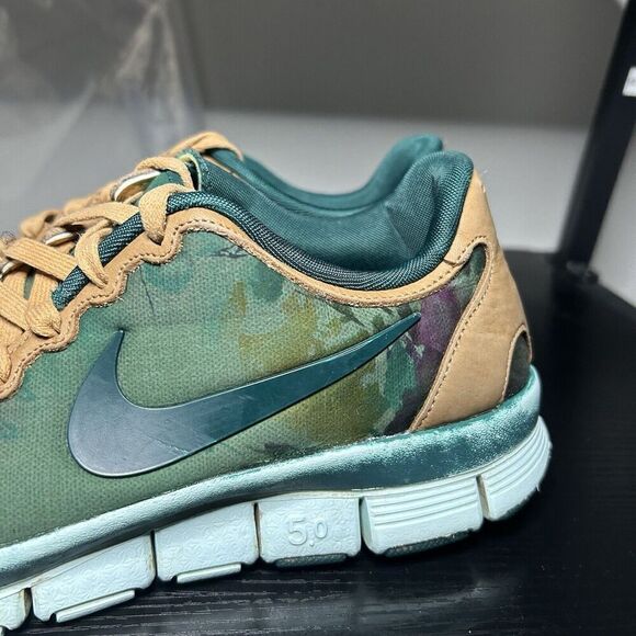 Nike Free 5.0 Liberty Of London Women's Size 10 Running Shoes Sneakers Green - Picture 5 of 14